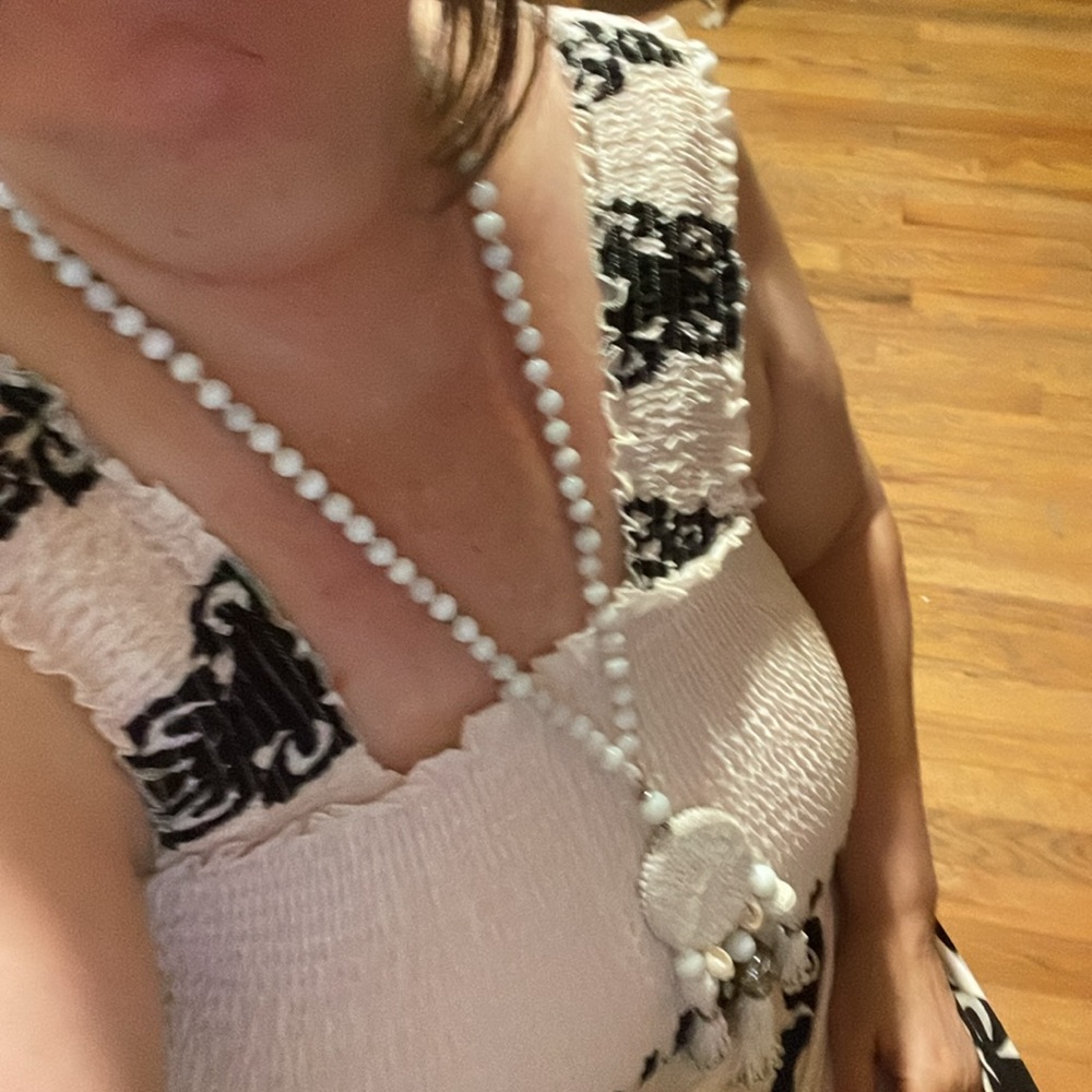 Elegant White and Silver Beaded Chico’s Necklace (AAA) - Picture 11 of 15